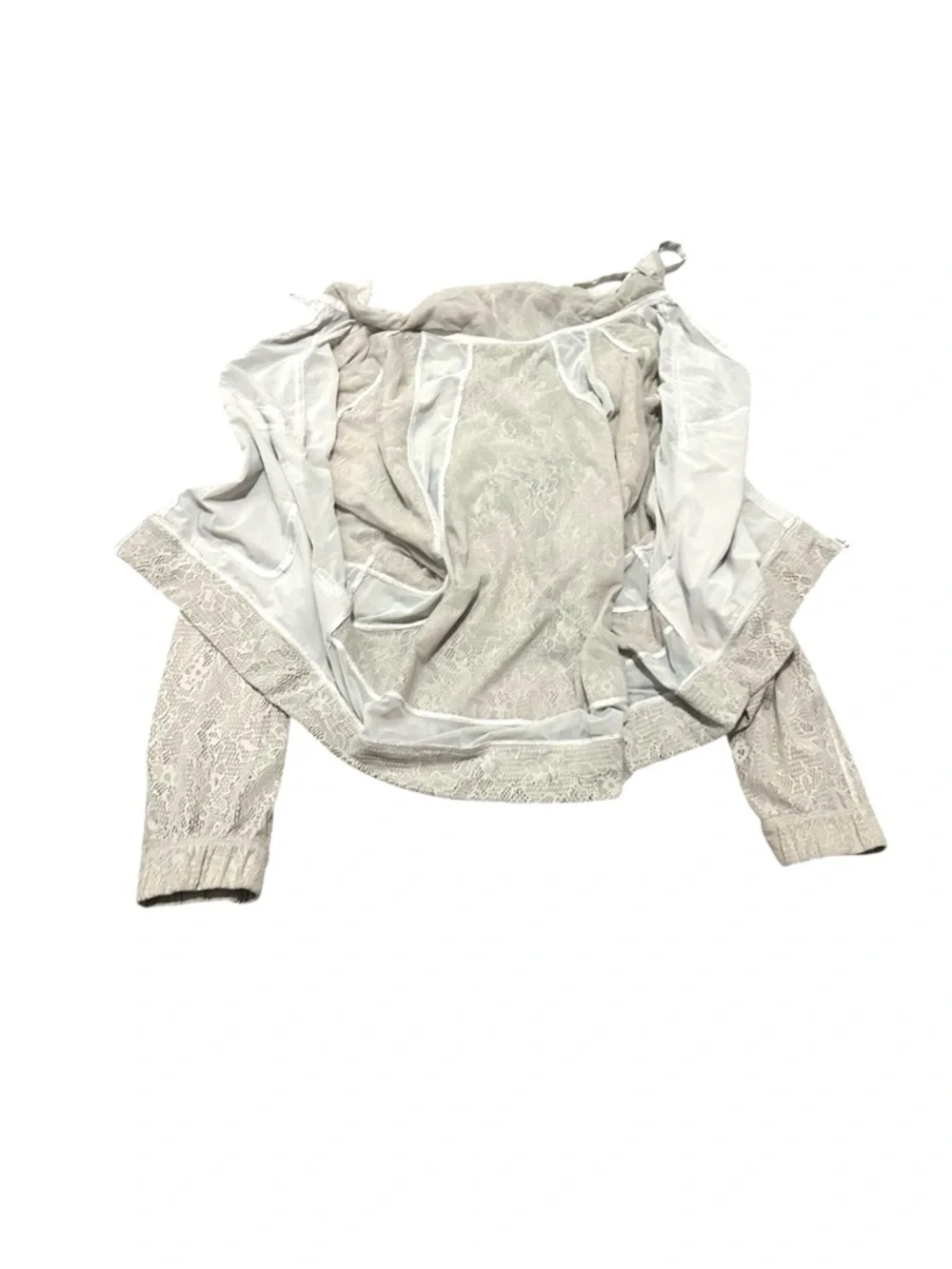 Lululemon Crewneck Full Zip Collared Running Mesh Workout In Depth Jacket *Lace